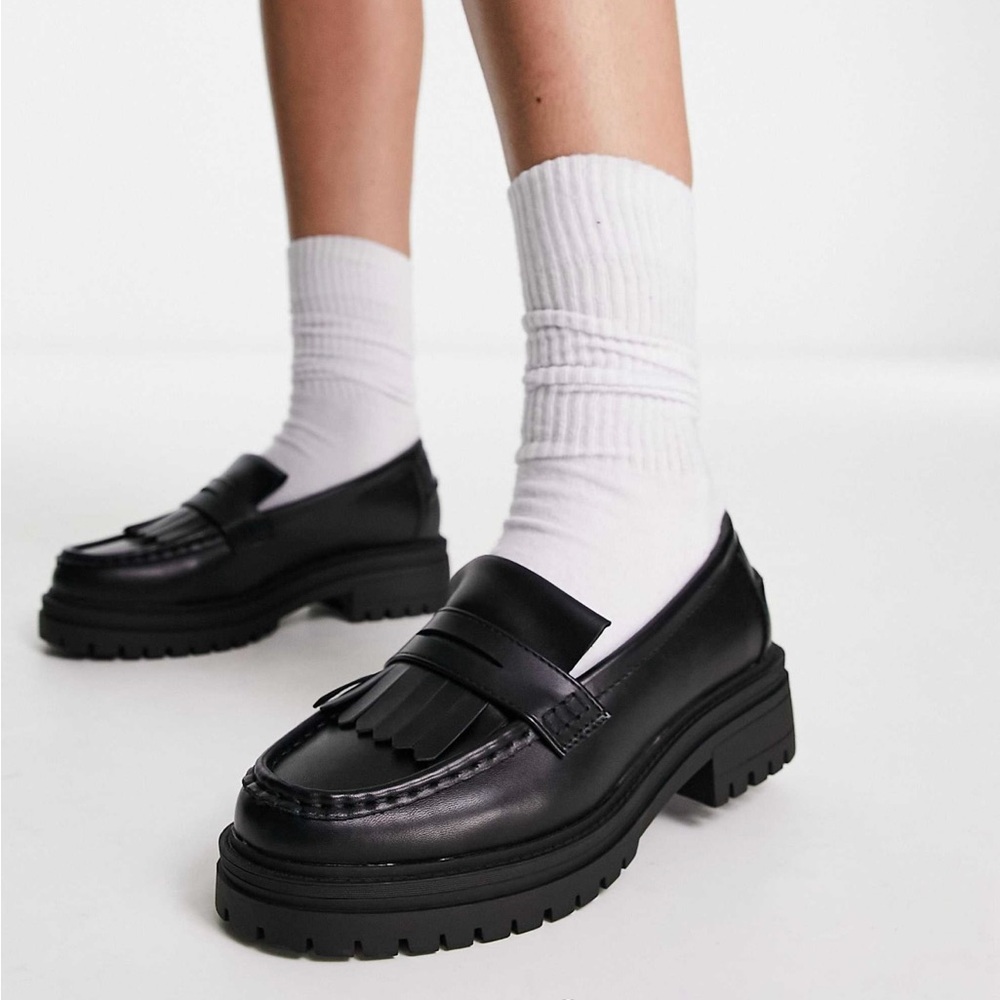 ASOS Design Chunky Black Loafers